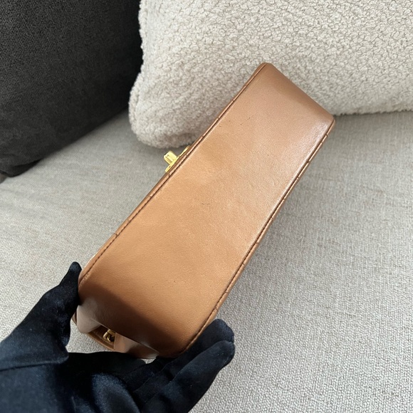♻️Auth Chanel Bronze Classic Diana Flap Small RARE Vintage PreLoved - Picture 8 of 15